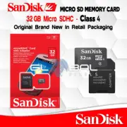 Sandisk Micro SD Card 32GB With Adapter Fast Flash Memory Class 4 Phone Camera