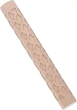 EXAOMBLE Clay Texture Roller Wooden Handheld Rolling Pin for Pottery for DIY Projects Easy to Clean and Durable for Clay Shaping and Texture Patterns
