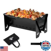 WILLBBQ Charcoal Grills Quality Portable Detachable Folding,Skewers Campfire