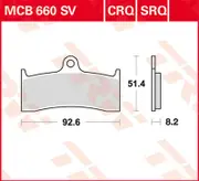 TRW Lucas Sintered lining MCB660SV