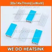 30x14x7mm Silver Heatsink Cooler Radiator With Thermal Pad for MOS GPU IC Chip