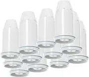 Water Filter Replacement for zero Pitchers and Dispenser,fit for ZR-001 ZR-004 ZP-006 ZR-017 ZS-008 Filters, Multi-Stage Filter System Reduce Lead, Chromium, PFOA/PFOS and TDS, 12pack