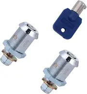 FIXOSHEE 2Pcs Tubular Cam Locks for Arcade Machine Cash Doors Keyed Alike Tool Box Lock with Key for Cabinets Rvs and Gaming Equipment