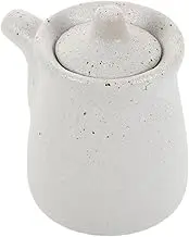 SOLUSTRE Ceramic Seasoning Bottle with Lid Japanese Oil Dispenser Condiment Pot for Soy Sauce Vinegar Oil Stylish Kitchen Storage for Cooking Dining Table Use