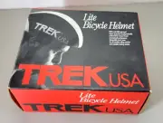 Vintage 1994 Trek Lite Bicycle Helmet Black with Yellow Small, 7 1/4 USA, 58 Eur