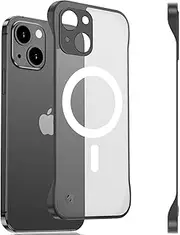 RUNGOS for iPhone 14 Plus Case MagSafe (Borderless Translucent Matte) [Bare Metal Feel][Strong Magnetic] Slim Case for iPhone 14 Plus MagSafe Phone Case, 14 Plus Magnetic Case Thin Cover 6.7'' 2022