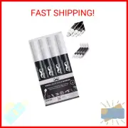 Mr. Pen- White Chalk Markers, 4 Pack, Dual Tip, 8 labels, White Liquid Chalk Mar