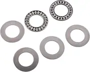 DINHEAROM Replacement Thrust Needle Roller Bearings Set 20x35x2mm Metal Axial Flat Single Direction Easy Install