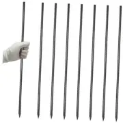 RebarStakes 36 Inch Ground Rebar Stakes (8 pcs), 08Pcs-Black I-36 Inch-Φ3/8"