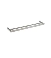 Sleek Double Towel Rail - 600mm(Brushed Nickel)