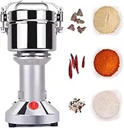 300G Electric Grain Mill Grinder Stainless Steel Household Food Dry Mill Grinding Machine High Speed Herb Spice Grinder Vertical Type Pulverizer for Grinding Bean Nut Spice Herb Pepper Cereal Wheat