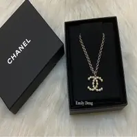 在飛比找PopChill優惠-[二手] Chanel 經典雙C珍珠水鑽 項鍊