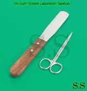 Iris Gum Scissor CURVED, Rigid Laboratory Spatula, Plaster Spatula Basic Lab Kit