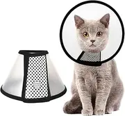 Cat Cone,Pet Cone Cat Collar, Adjustable Elizabethan Collar for Cats Kittens Anti-Bite Lick, Kitten Cone Cat Cones to Stop Licking (Black, 5)