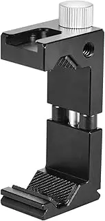 Labymos Phone Tr Mount Clamp Universal Phone Holder Clip with 1/4 Inch Screw Hole for Selfie Vlogging