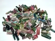 Multi Color Tourmaline Crystals from Afghanistan