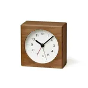 Analog Alarm Clock Brown Tsumiki Alarm JH17-04 BW