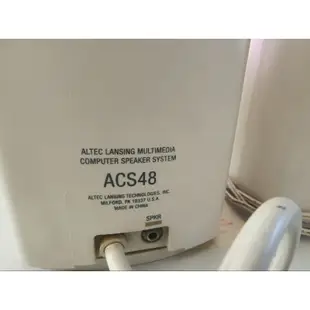 Altec Lansing ACS48 2.1聲道 電腦多媒體喇叭 絕版品