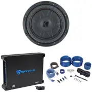 Kicker 52CVT102 CVT10 COMPVT 10" 750w Subwoofer+Mono Amplifier+Amp Kit CVT102