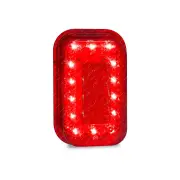 LED Autolamps Red Stop Tail Light 14 LED Lamp 12-24V 134x86mm Light Only Bulk