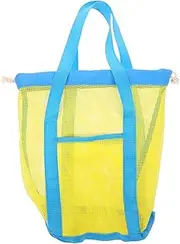 Abaodam Handheld Beach Bag Mesh Drawstring Pouch for Gardening Tools Beach Toys