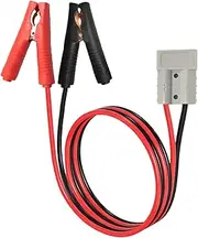 KUGONTC 10AWG Battery Alligator Clip, 50A Anderson to Alligator Clip Connector, 600V 50cm Quick Connector Plug Battery Clip for Car Battery Charging