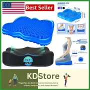 Thicken 19.7in Gel Seat Cushion - Portable Cooling Support for Back Pain Relief