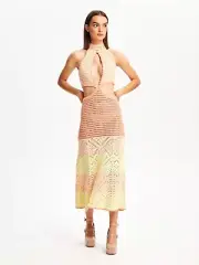 BNWT ALICE MCCALL TEA ROSE SALTY KISSES MIDI DRESS - SIZE 12 AU/8 US (RRP $550)