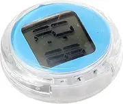 iplusmile Motorcycle Instrument Clock Small Tiny Clock Stick on Clock for Classroom Dashboard Car Travel Clocks Small Clock Digital Mini Digital Clock Stick on Digital Clock Plastic Sky-Blue