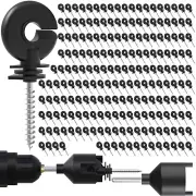 200 Pack Electric Fence Screw-in Insulators with Free Socket Tool - Eco-Friendly