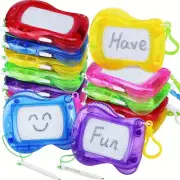 12 Pack Mini Drawing Boards Keychain Kids Doodle Sketch Pad Erasable Toy Gift