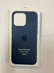 Apple Silicone MagSafe Case iPhone 15 Pro Max - Storm Blue