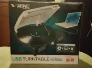 Vibe Sound VS-2002-SPK USB Turntable/Vinyl Archiver Record Player w/Speakers