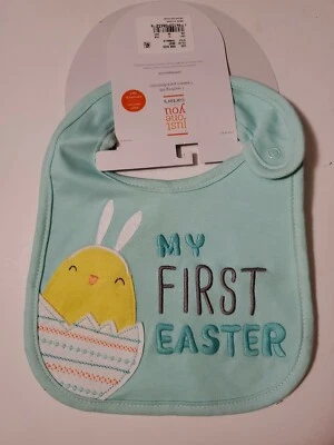 BABY CARTER'S JUST ONE YOU MY FIRST EASTER BUNNY BIB Newborn
