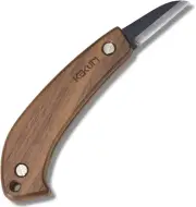 1.7" Folding Pocket Knife with Durable Walnut Handle - High Carbon Steel Blade