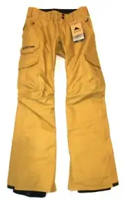 Burton Men's Cargo Snow Pant Regular Fit Wood Thrush Size XXS NEW With Tags gold