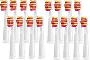 3/4/8/12/16 Pcs Replacement Brush Heads, Compatible For Seago Fairywill Electric Toothbrush Head Bristle Brush Refill Tooth Clean(16 Pcs pink)