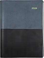 Vanessa 2024 Diary - Day to Page, Size A5, Black
