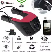 Dual Lens 1080P HD Car WiFi Hidden DVR Camera Video Recorder Dash Cam Phone App