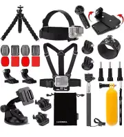 NEW All 14 in 1 accessories kit for GoPro luxebell Hero Max Fusion Head Chest &