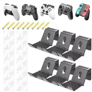 6 Pack Wall Mount Controller Holder for PS3 PS4 PS5 Xbox 360 Xbox One Controller