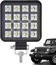Tractor Lights,Square Truck Flood Lights | 11.6w Bright Floodlight Modification Lighting Ip65 Waterproof For Marine Motorcycle Snow Plow