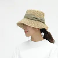 在飛比找蝦皮購物優惠-【現貨】 日本進口 優雅蝴蝶結 草帽 可折疊 遮陽帽 頭圍可