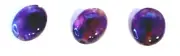 NOS Antique Vintage Melon Shaped Amethyst Bead Drilled 10-11 mm x 7.5-8 mm #J112