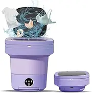 Mini Washing Machine 11L, Portable Washing Machine 3 Modes Deep Cleaning for Underwear, Baby Clothes or Socks, Mini Portable Washer Suitable for Apartments, Dorm, Camping, RV, Travel Laundry(Purple)