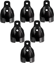 6Pcs Bungee Ball Receiver Weather Resistant Pre-drilled Plastic Bungee Cord Receiver Replacement Bungee Receiver Bracket for Sun Shade, Roll Up Blinds Sun Shade Tie Downs Bungee Cords with Balls Sun