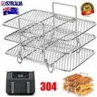 NEU Air Fryer Rack Kitchen Grill Air Fryer Accessories Baking Tray Grill Holder