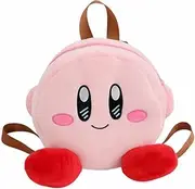 [Mxcostume] Pink Cartoon Plush Kirby Makeup Cosmetic Bag Cute Handbag Backpack Organizer, Pink, Backpack