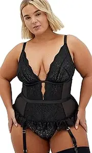 City Chic Women's Plus Size Bodysuit-Viva Ouvert