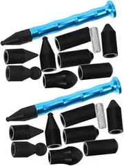 2 Sets Dent Removal Kit Auto Body Repair Tool Set Interchangeable Heads for Car Hail Door Ding Repair No Paint Filling Required Easy to Use
